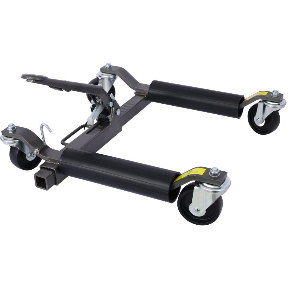 2-in-1 Hydraulic Car Skates: Effortlessly Position Your Vehicle with Wheel Dolly and Tire Jack Combo
