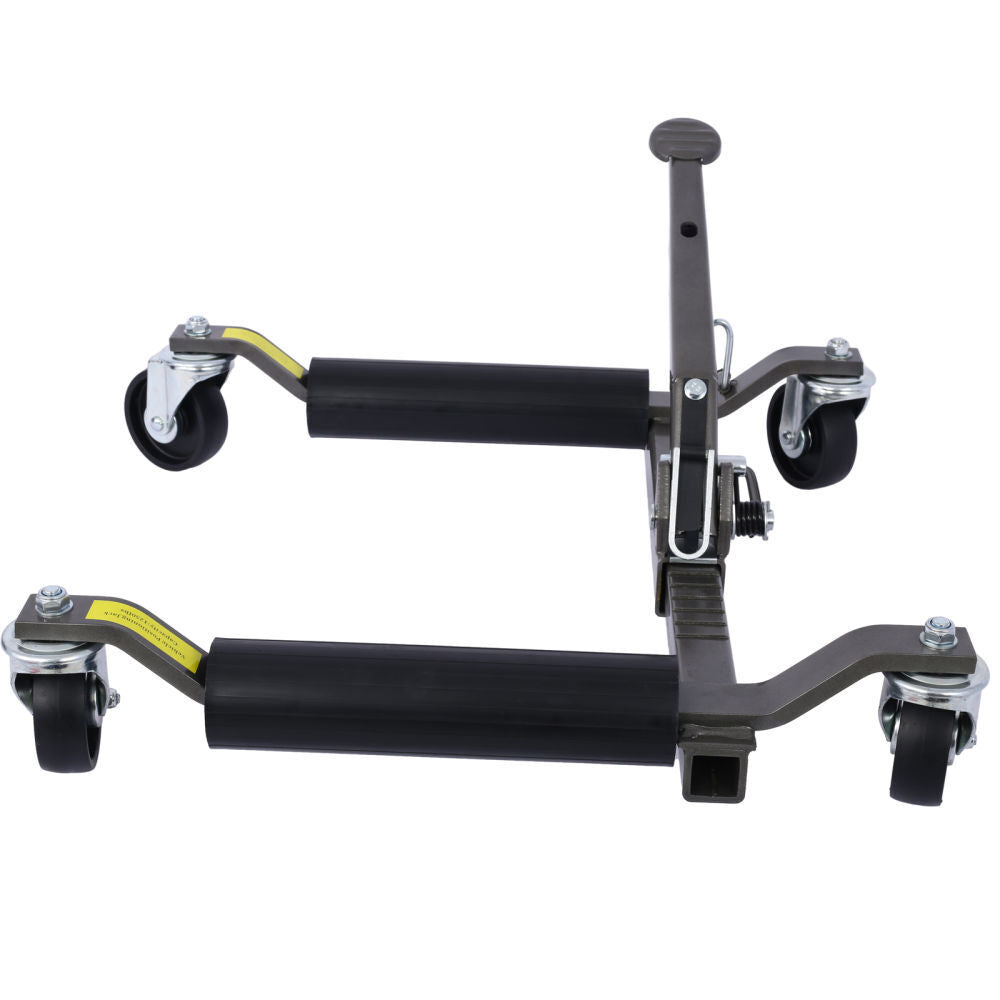 2-in-1 Hydraulic Car Skates: Effortlessly Position Your Vehicle with Wheel Dolly and Tire Jack Combo