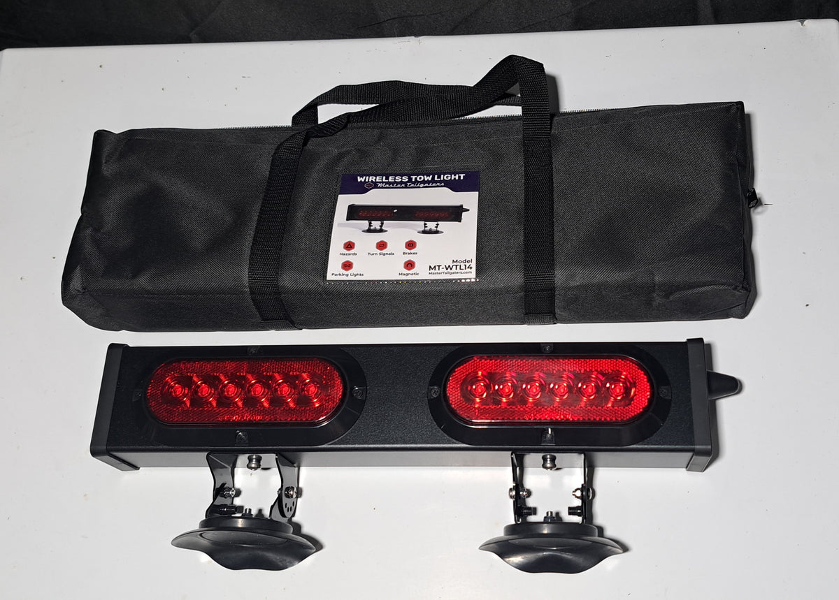 Master Tailgaters 24" Wireless Tow Light Bar | Choice of 4 Pin Round, 4 Pin Flat, or 7 Pin Blade with Reverse