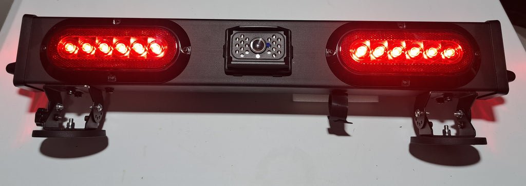Master Tailgaters 24" Wireless Tow Light Bar with Camera and Monitor | Choice of 4 Pin Round, 4 Pin Flat, or 7 Pin Blade with Reverse