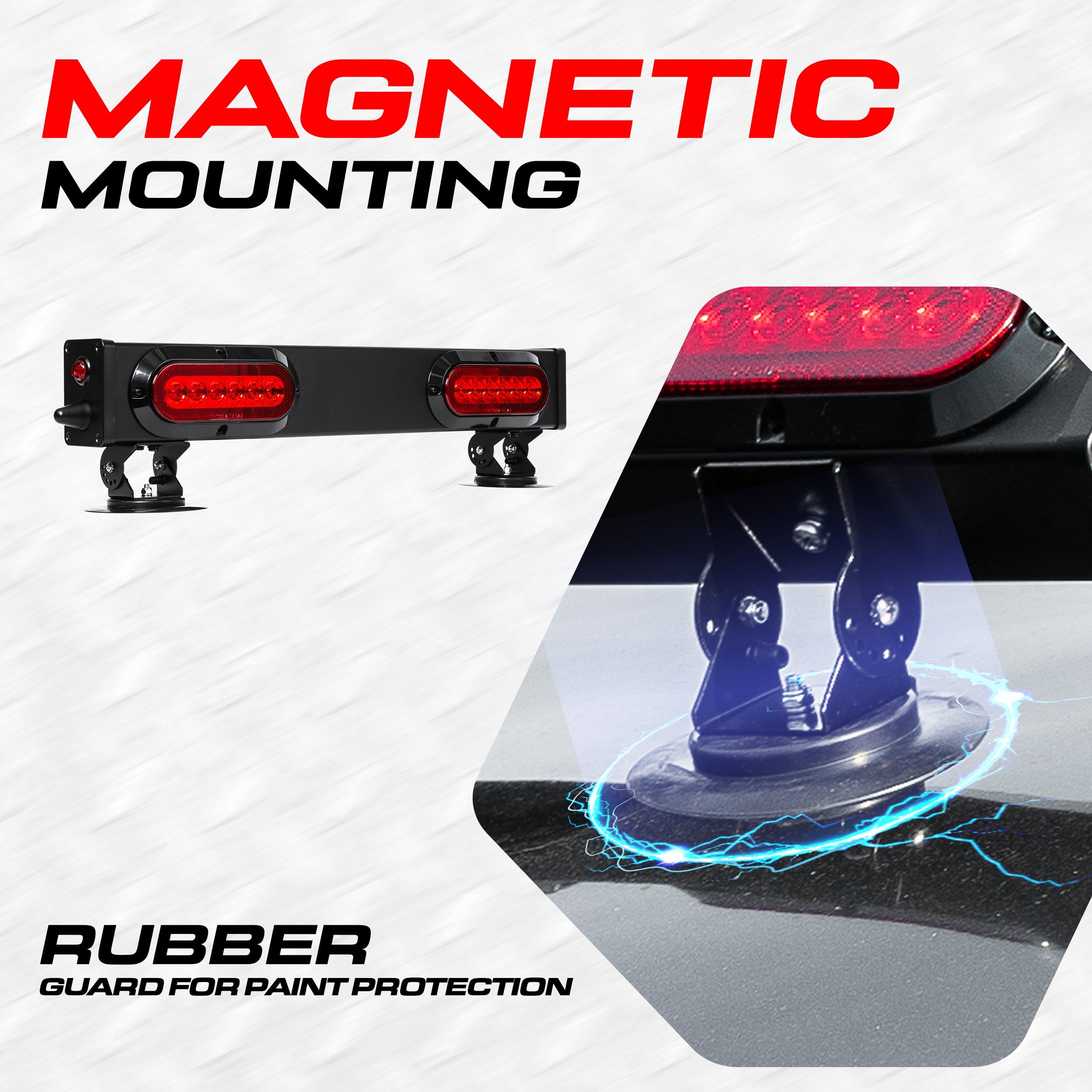 Master Tailgaters 24" Wireless Tow Light Bar with Camera and Monitor | Choice of 4 Pin Round, 4 Pin Flat, or 7 Pin Blade with Reverse
