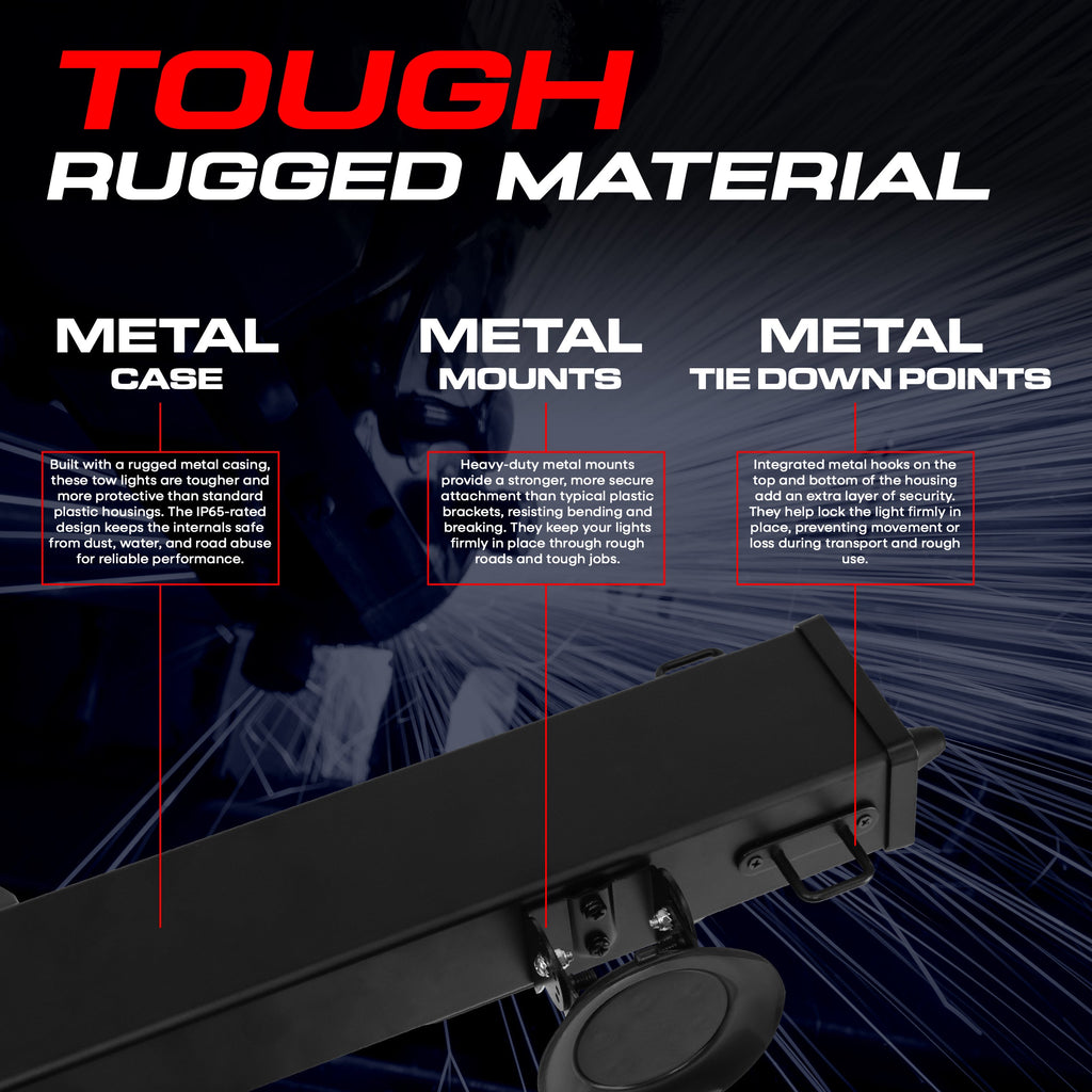 Master Tailgaters 36" Wireless Tow Light Bar with Camera | Choice of 4 Pin Round or 7 Pin Round