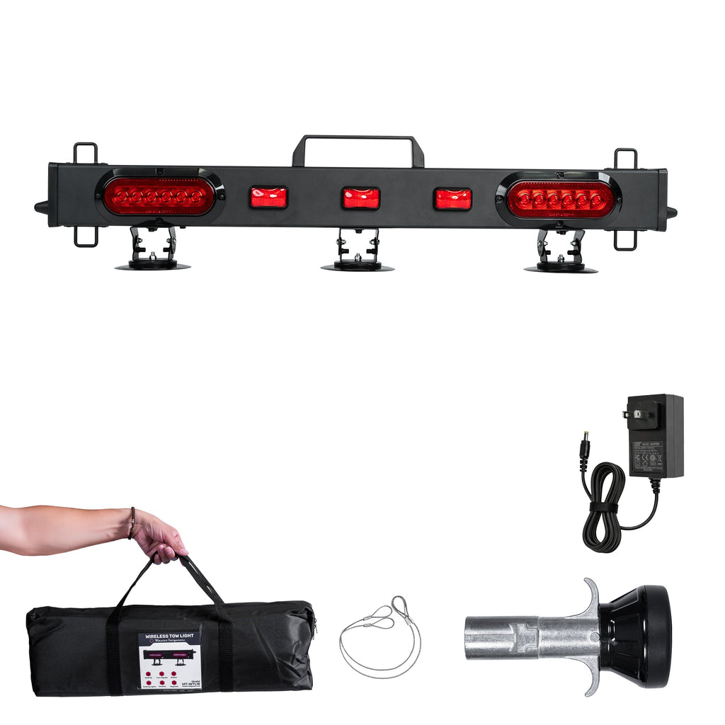Master Tailgaters 36" Wireless Tow Light Bar with Camera | Choice of 4 Pin Round or 7 Pin Round - Master Tailgaters