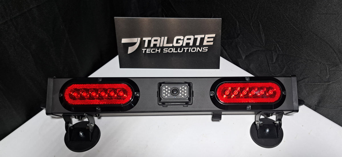 Master Tailgaters 24" Wireless Tow Light Bar with Camera and Monitor | Choice of 4 Pin Round, 4 Pin Flat, or 7 Pin Blade with Reverse