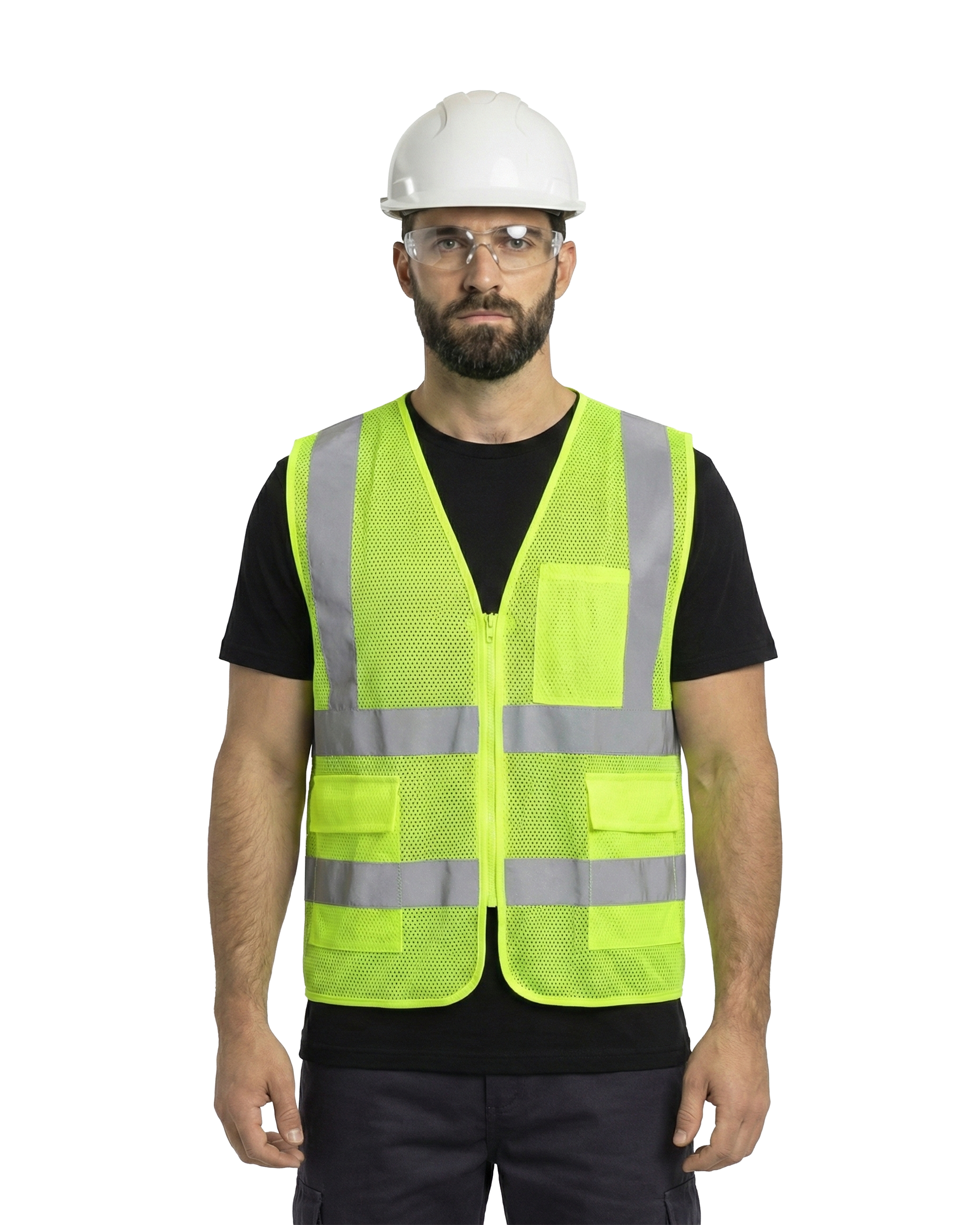 Kiwi High Visibility ANSI/ISEA 107-2020, Type R, Class 2 Dual Band Neon Safety Vest [70300]