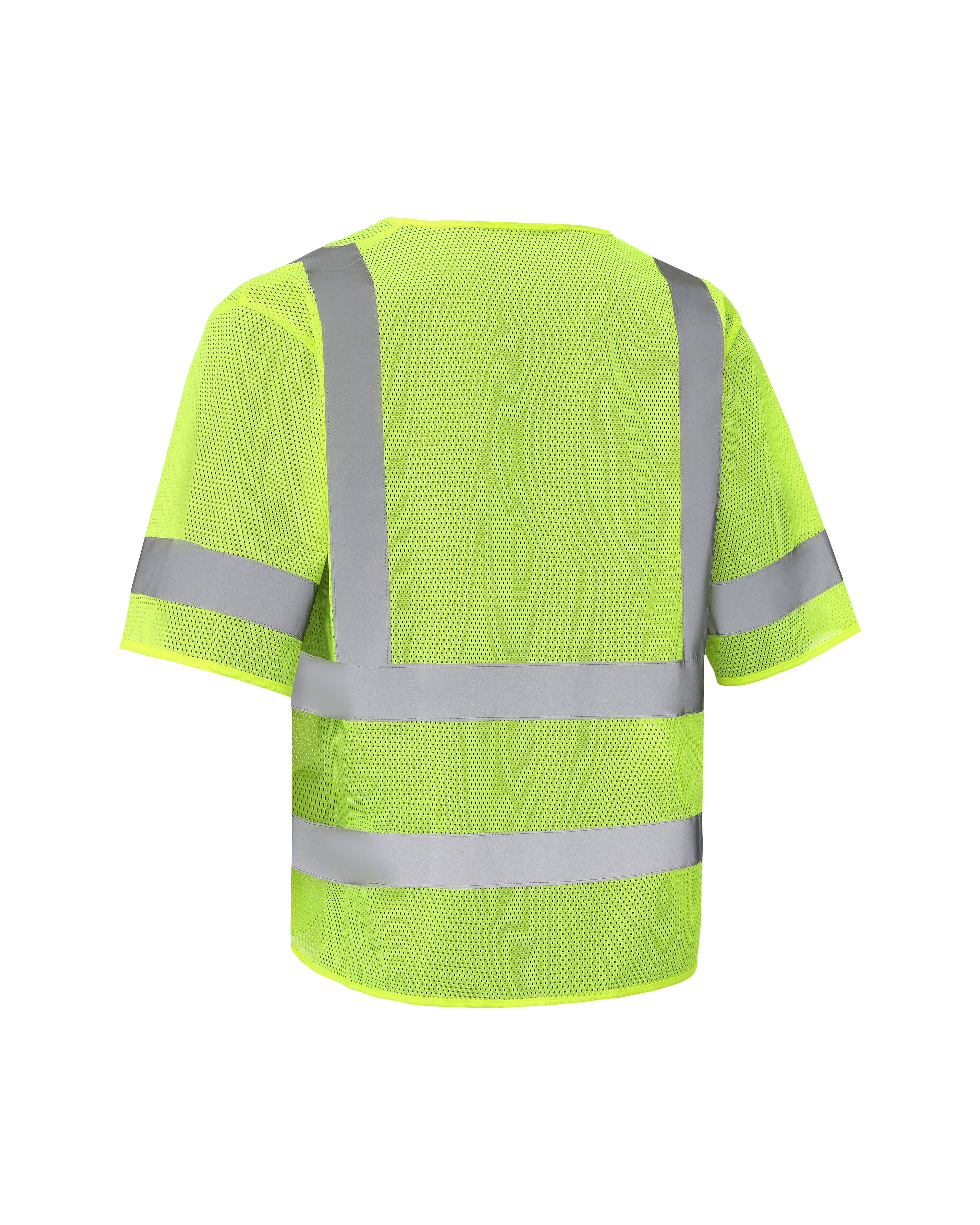 Kiwi High Visibility ANSI/ISEA 107-2020, Type R, Class 3 Dual Band Neon Short Sleeve Safety Vest [72200]